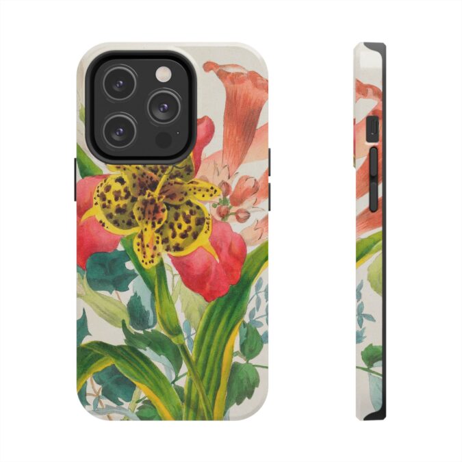 Peacock and Trumpet Flower Phone Case - Image 47