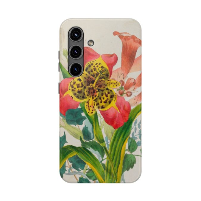 Peacock and Trumpet Flower Phone Case - Image 81