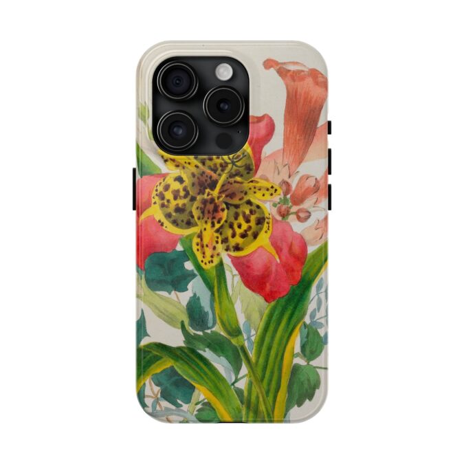 Peacock and Trumpet Flower Phone Case - Image 57