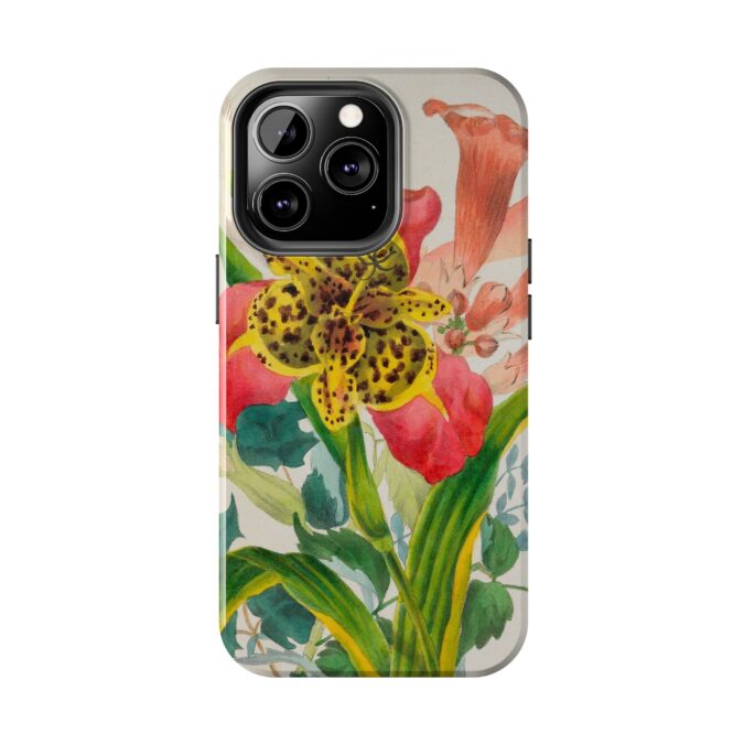 Peacock and Trumpet Flower Phone Case - Image 38