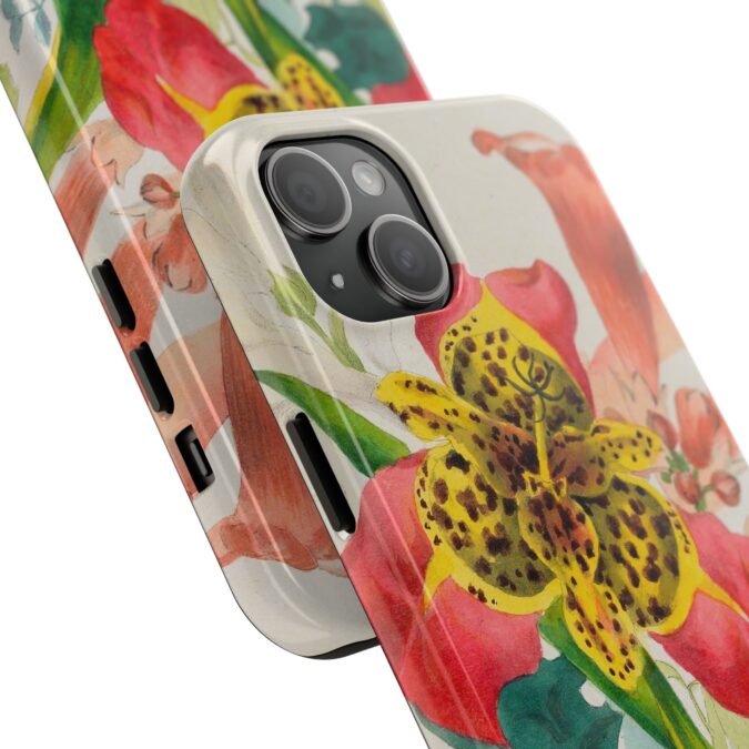 Peacock and Trumpet Flower Phone Case - Image 62