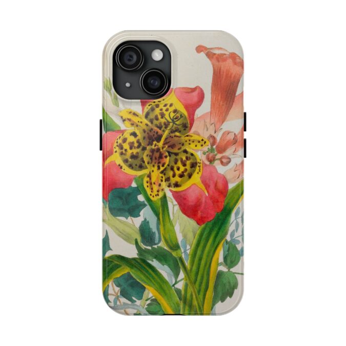 Peacock and Trumpet Flower Phone Case - Image 53