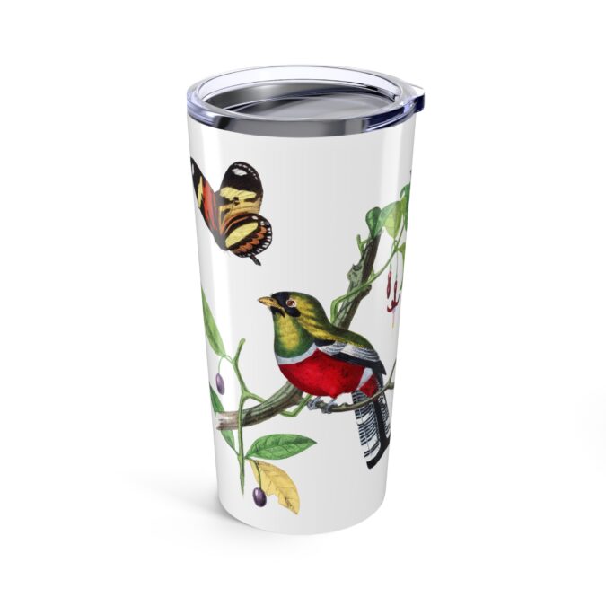 Crimson Rosella Tumbler - White - Image 3
