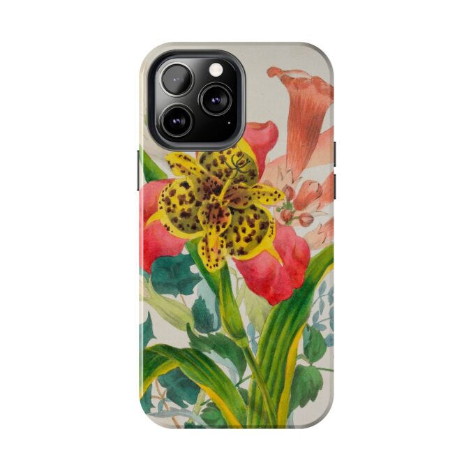 Peacock and Trumpet Flower Phone Case - Image 42