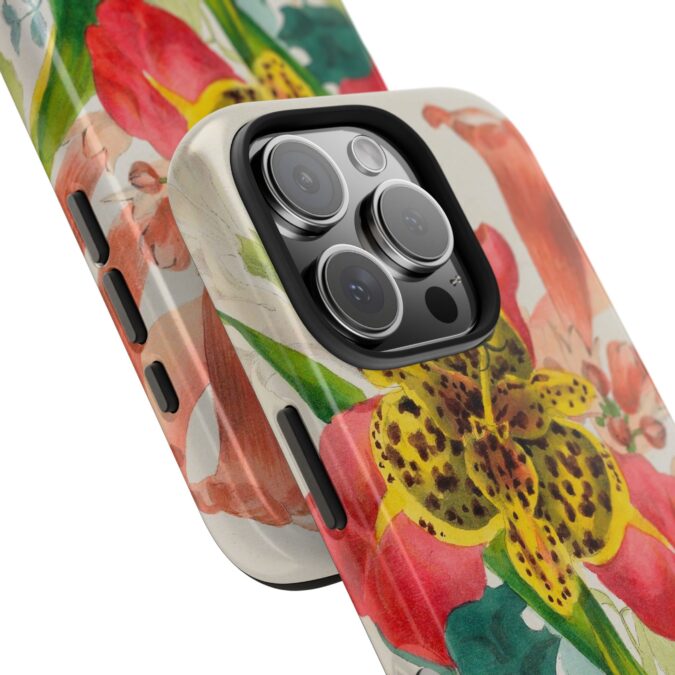 Peacock and Trumpet Flower Phone Case - Image 70