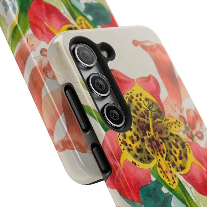 Peacock and Trumpet Flower Phone Case - Image 86
