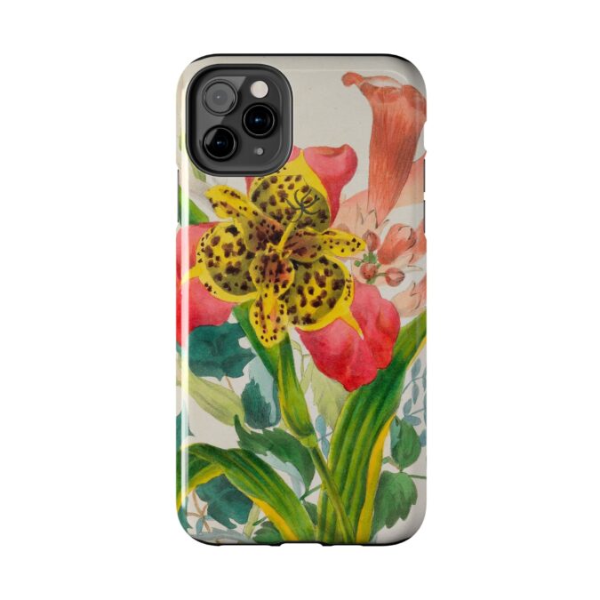 Peacock and Trumpet Flower Phone Case - Image 10