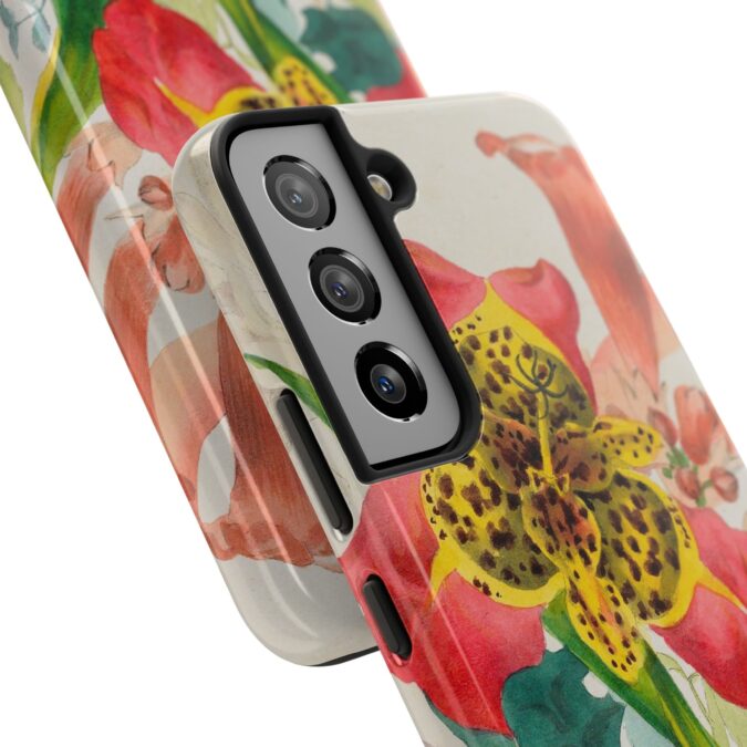 Peacock and Trumpet Flower Phone Case - Image 90