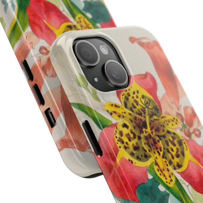 Peacock and Trumpet Flower Phone Case - Image 54