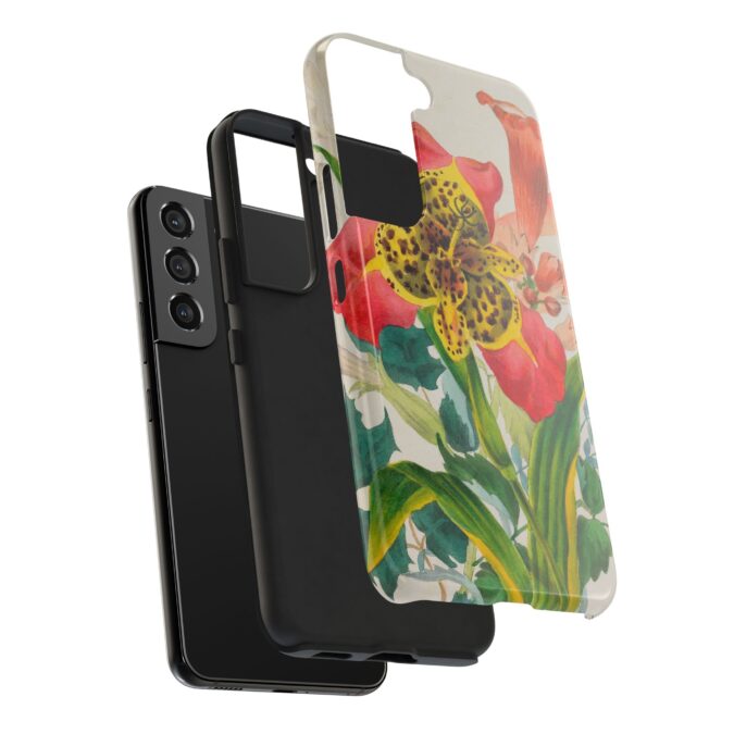 Peacock and Trumpet Flower Phone Case - Image 92
