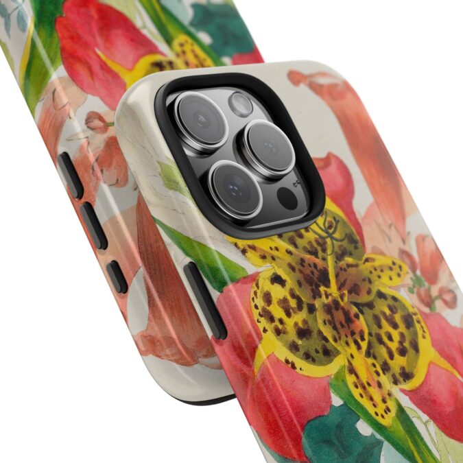 Peacock and Trumpet Flower Phone Case - Image 73