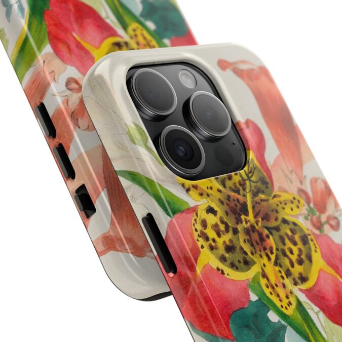 Peacock and Trumpet Flower Phone Case - Image 58
