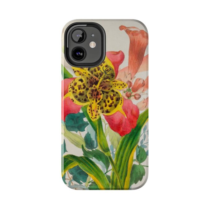 Peacock and Trumpet Flower Phone Case - Image 18