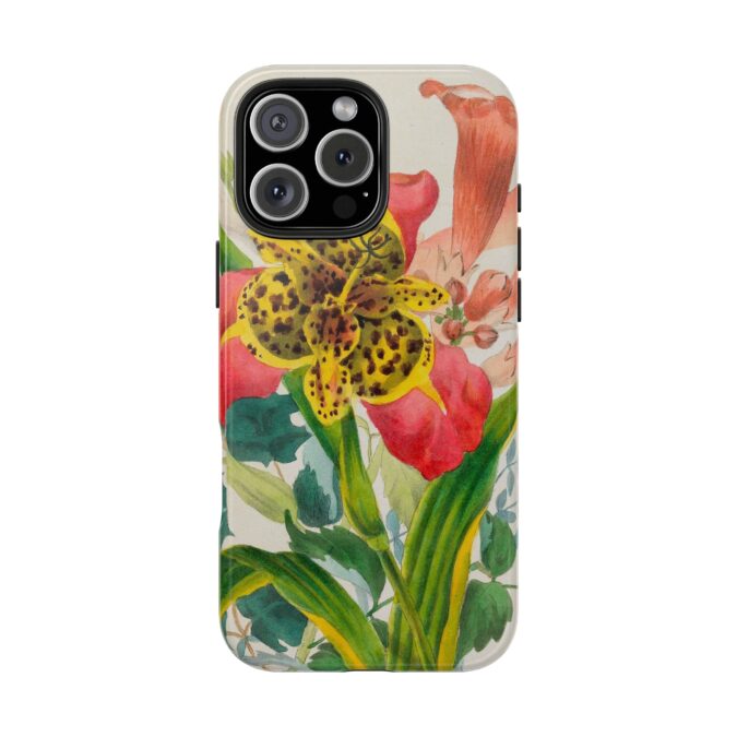 Peacock and Trumpet Flower Phone Case - Image 72