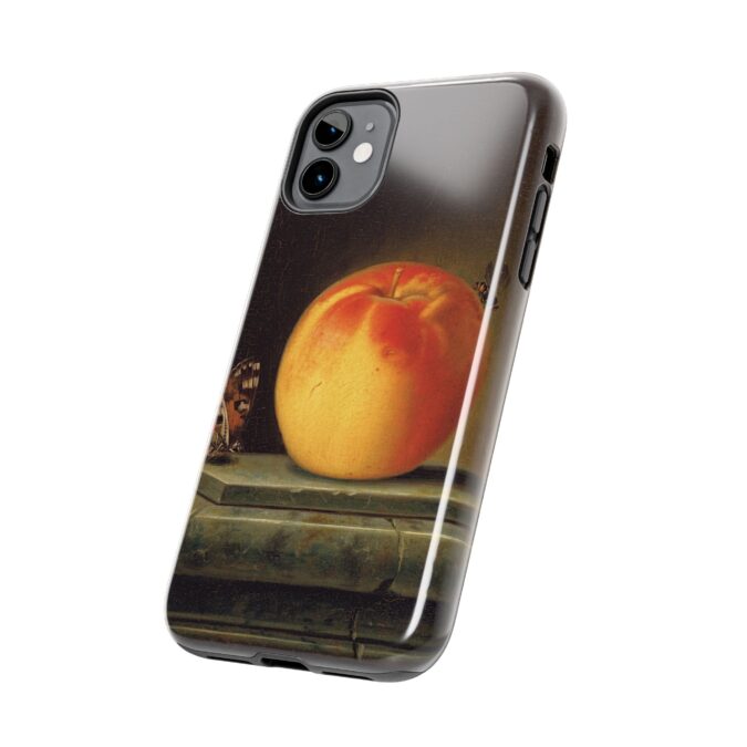 Peach & Butterfly Still Life Phone Case - Image 3