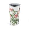 Rose, Clematis & Aster Tumbler  - White