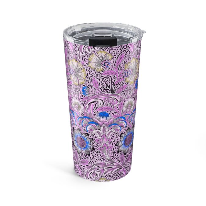 Patterned Floral Tumbler - Pink