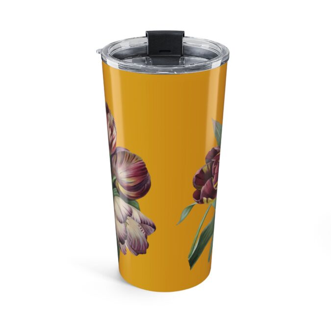 Purple Tulips Tumbler - Goldenrod - Image 2
