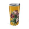 Purple Tulips Tumbler - Goldenrod
