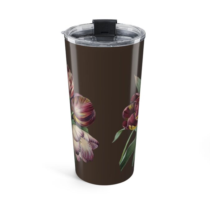 Purple Tulips Tumbler - Brown - Image 2