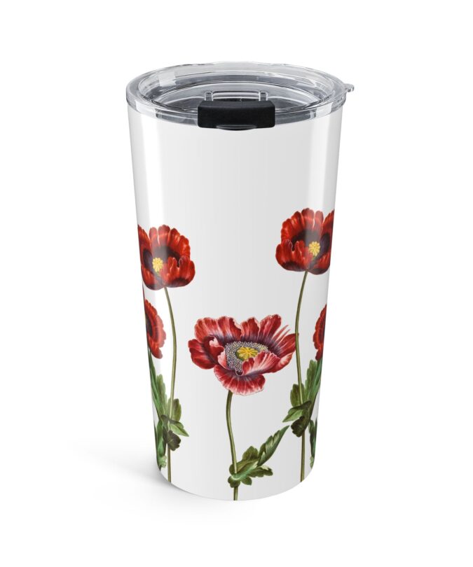 Poppy Tumbler  - White