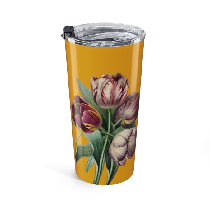 Purple Tulips Tumbler - Goldenrod - Image 3