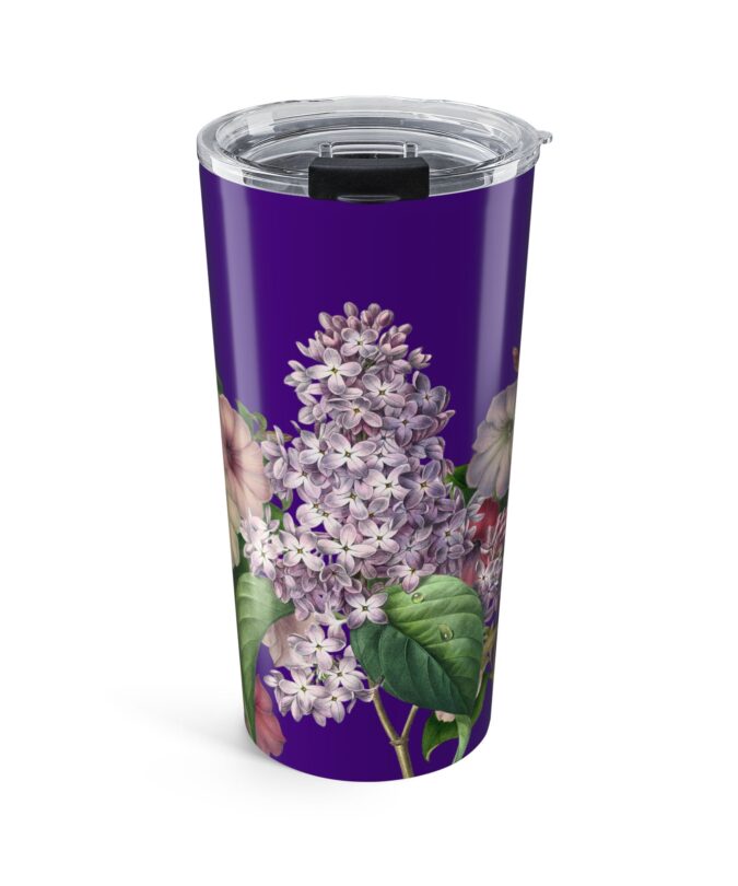 Petunia and Lilac Tumbler  - Indigo