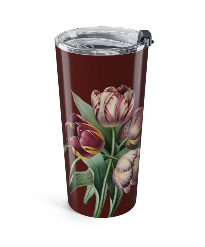Purple Tulips Tumbler - Mulberry