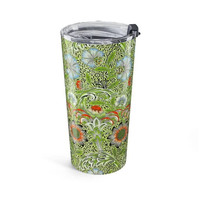 Patterned Floral Tumbler - Green - Image 3