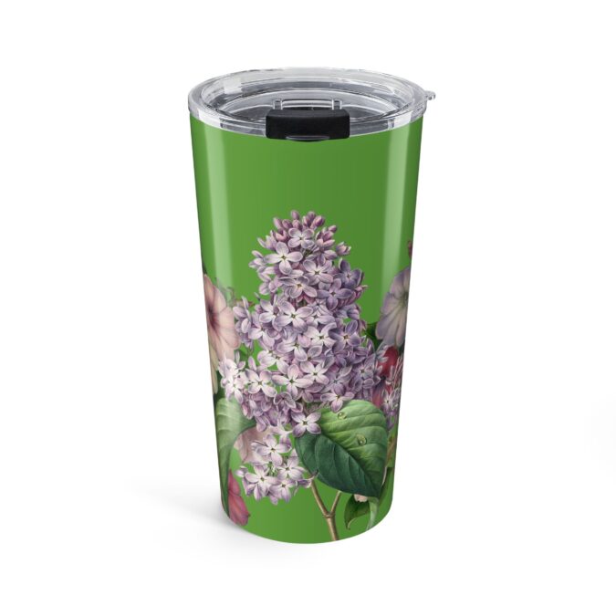 Petunia and Lilac Tumbler  - Green