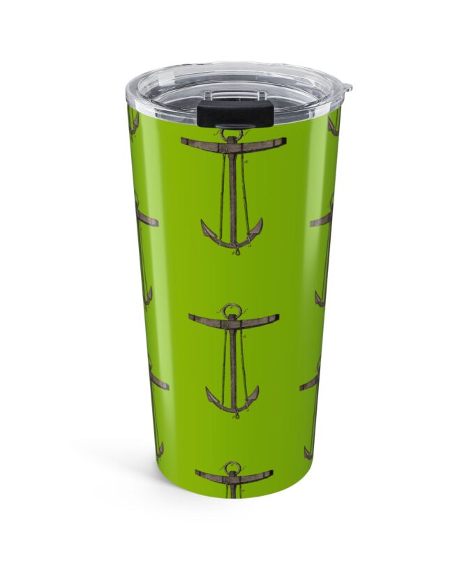 Anchor Tumbler  - Lime Green
