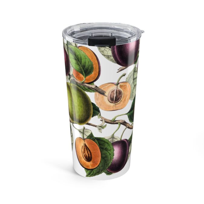 Plums Tumbler - White