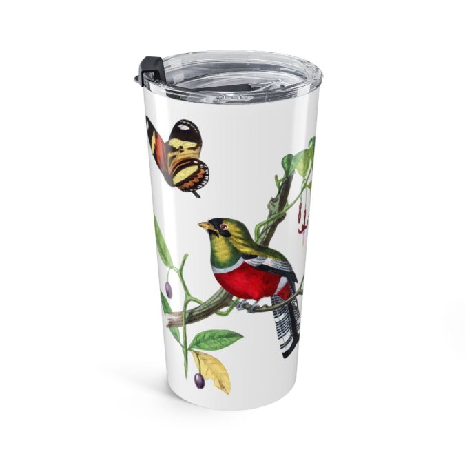 Crimson Rosella Tumbler - White - Image 3