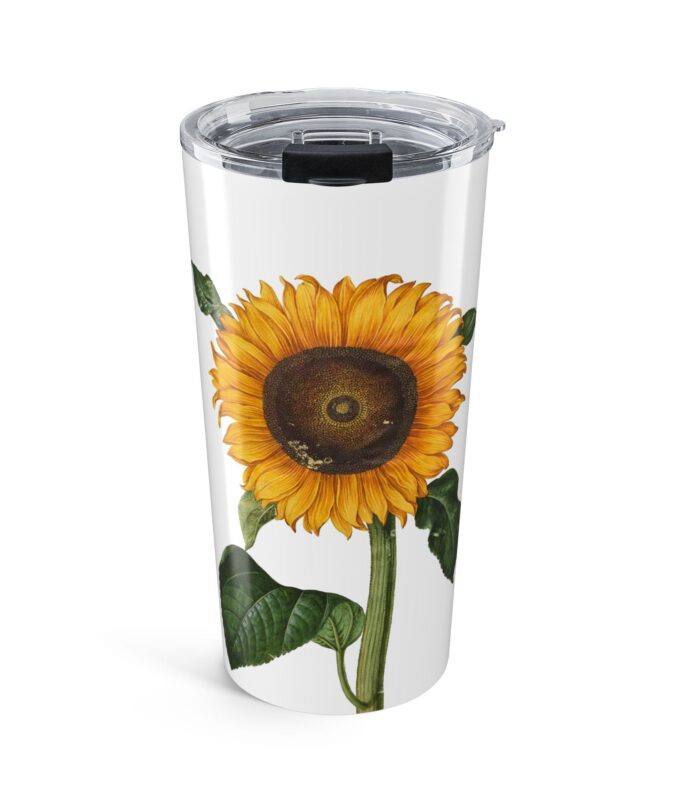 Sunflower Tumbler - White