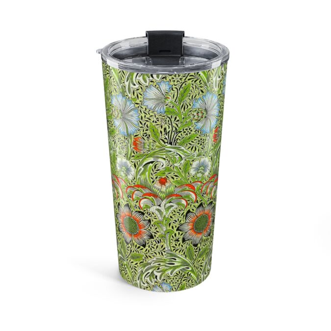 Patterned Floral Tumbler - Green - Image 2