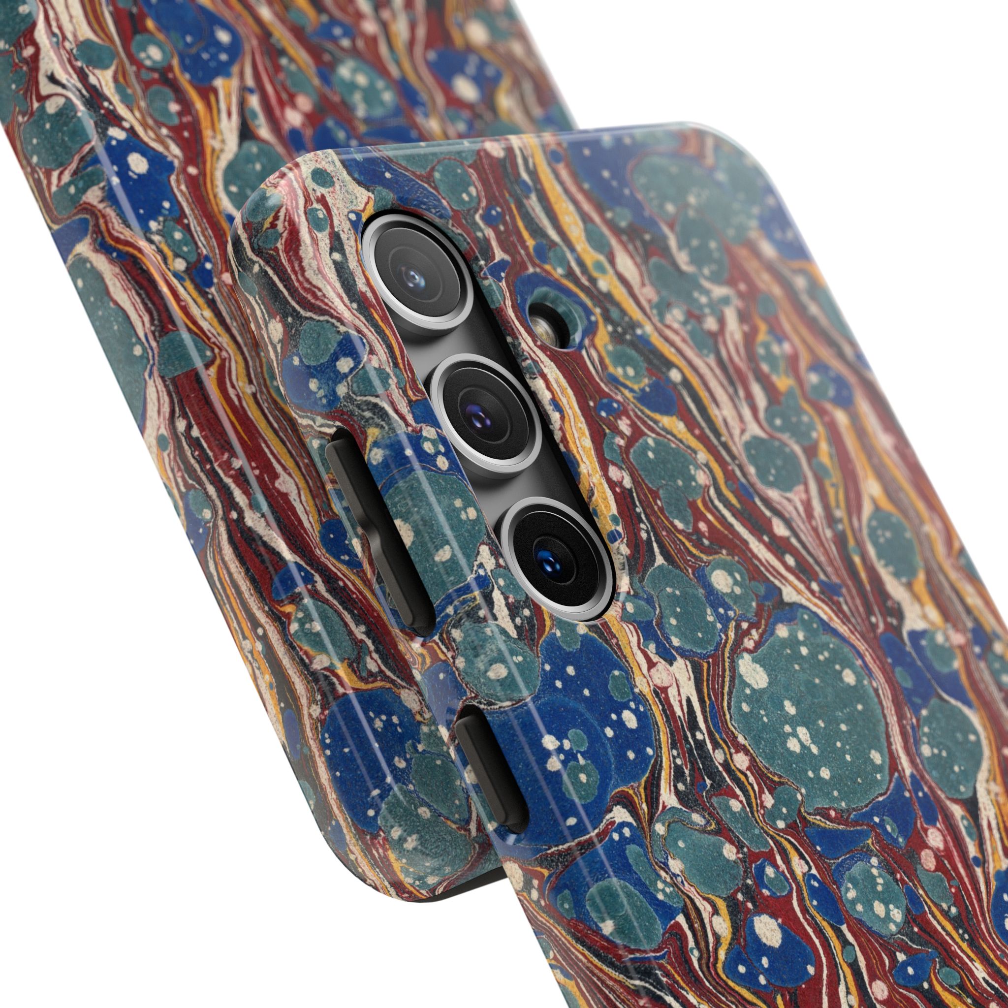 Marbled Phone Case - Dusty Blue & Rust - Image 82