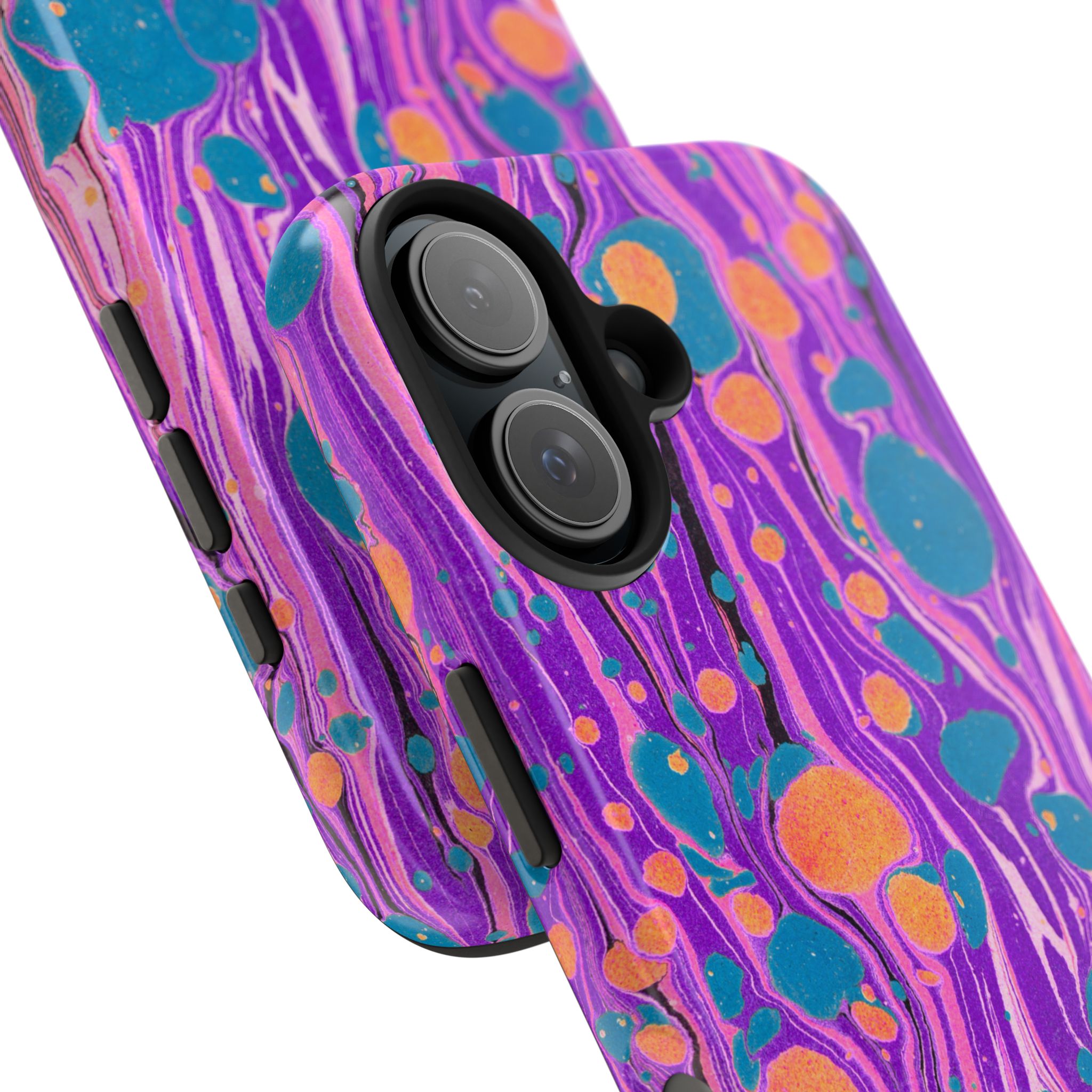 Marbled Phone Case - Purple, Orange & Blue - Image 76