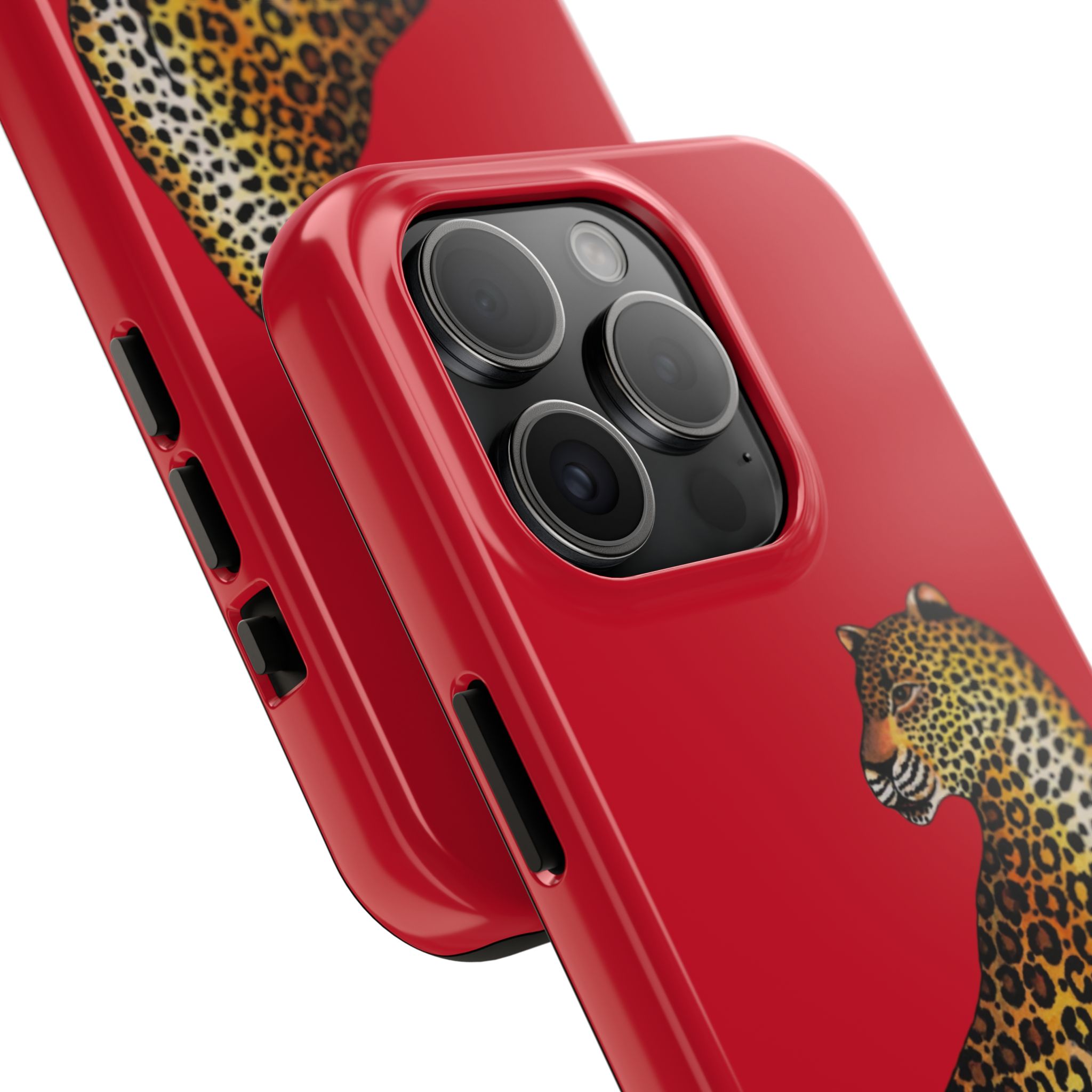 Leopard Phone Case - Red - Image 58