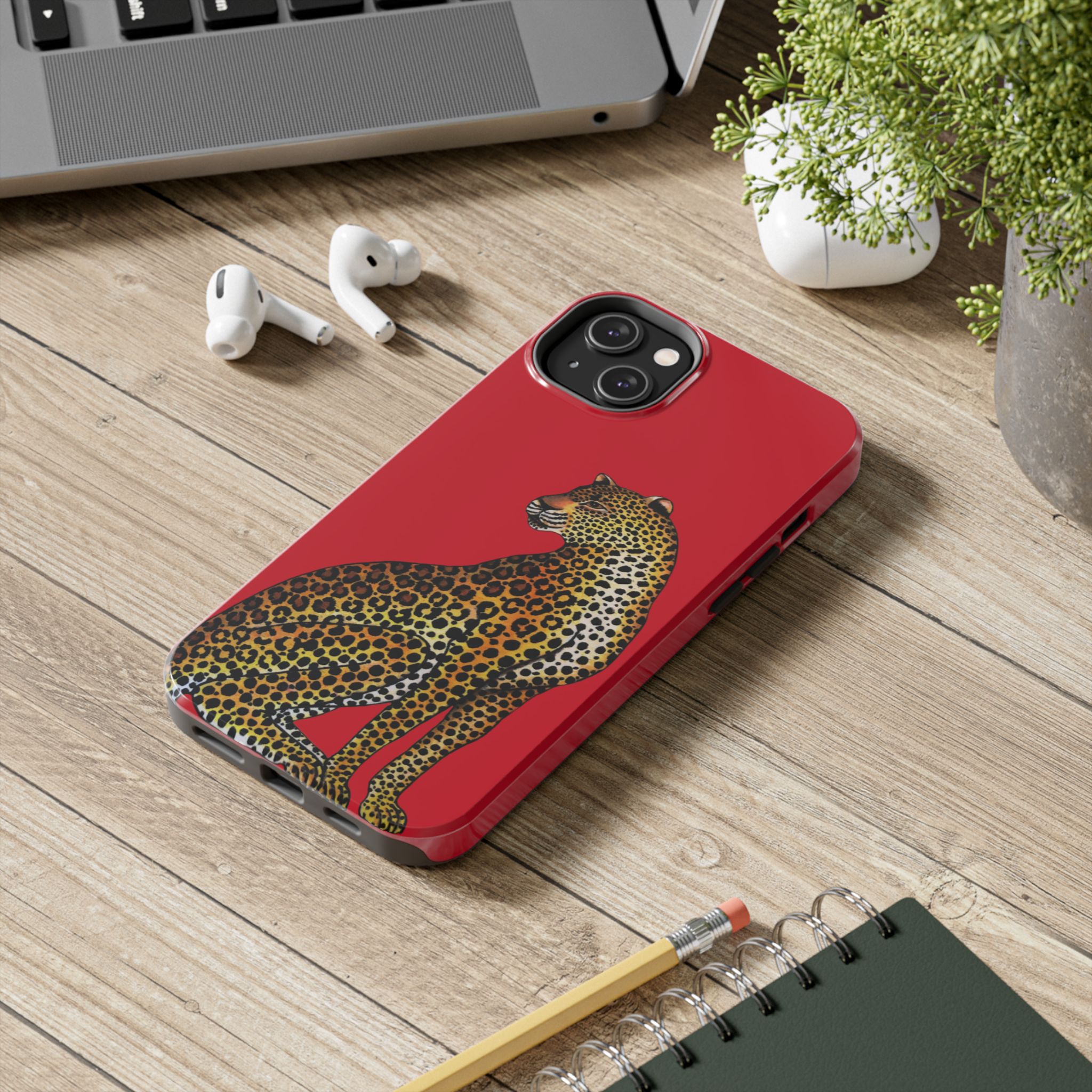 Leopard Phone Case - Red - Image 52