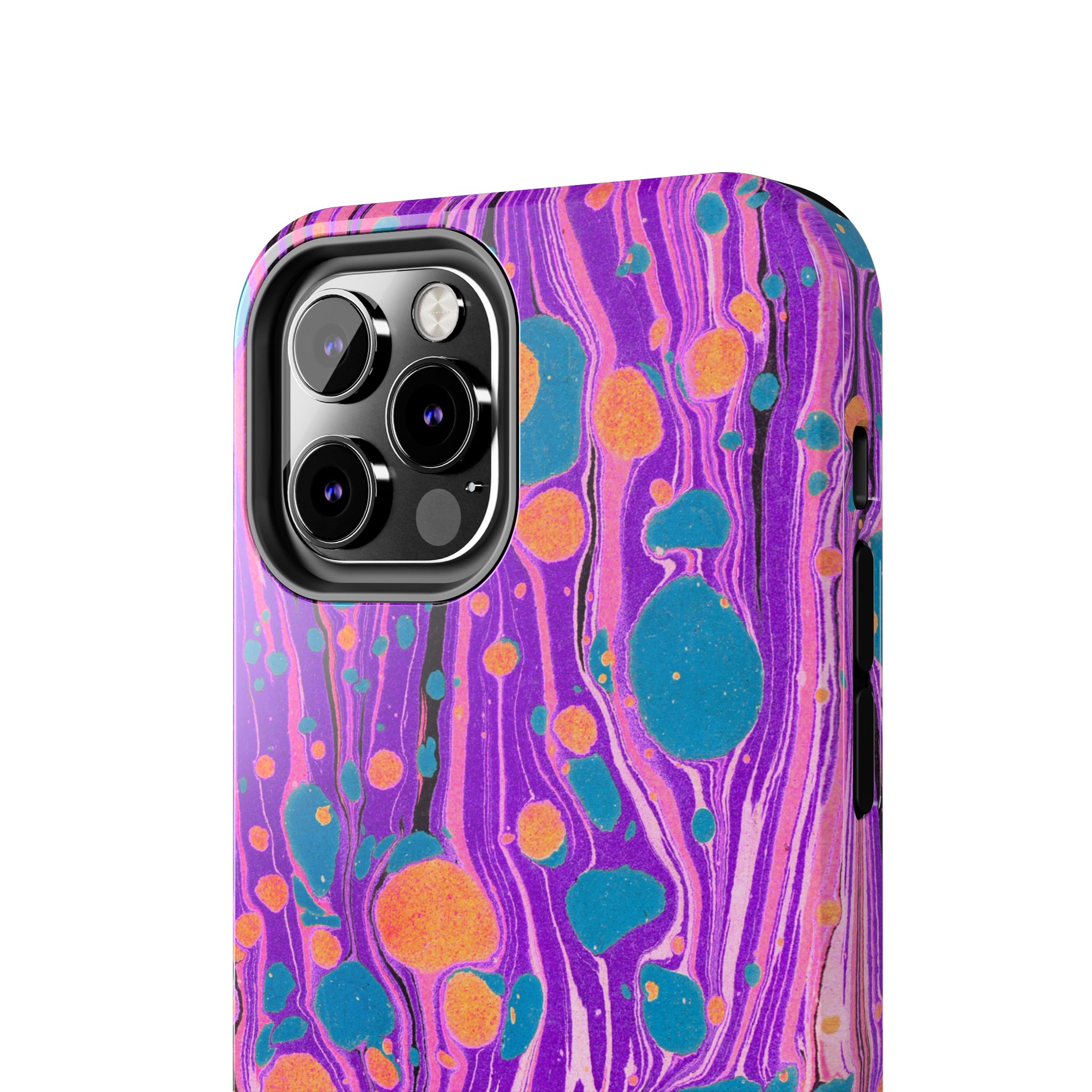Marbled Phone Case - Purple, Orange & Blue - Image 24