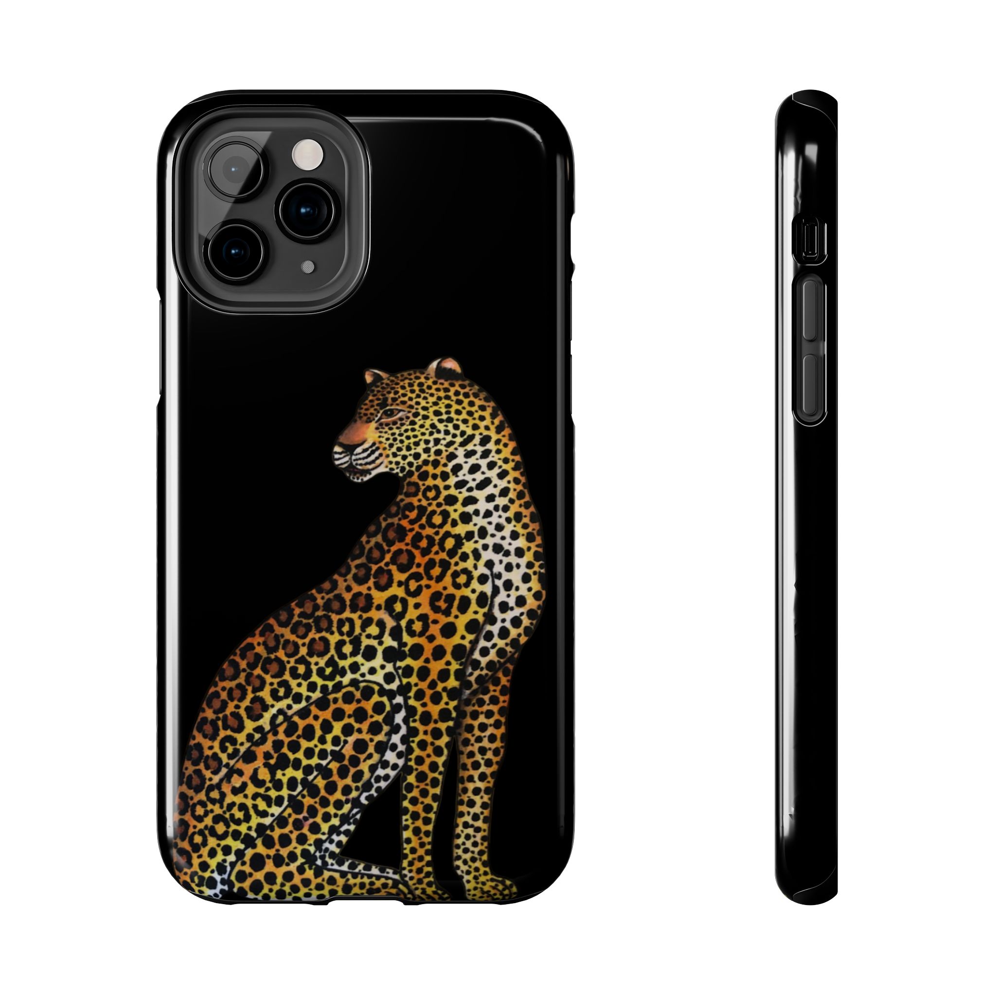 Leopard Phone Case - Black - Image 5