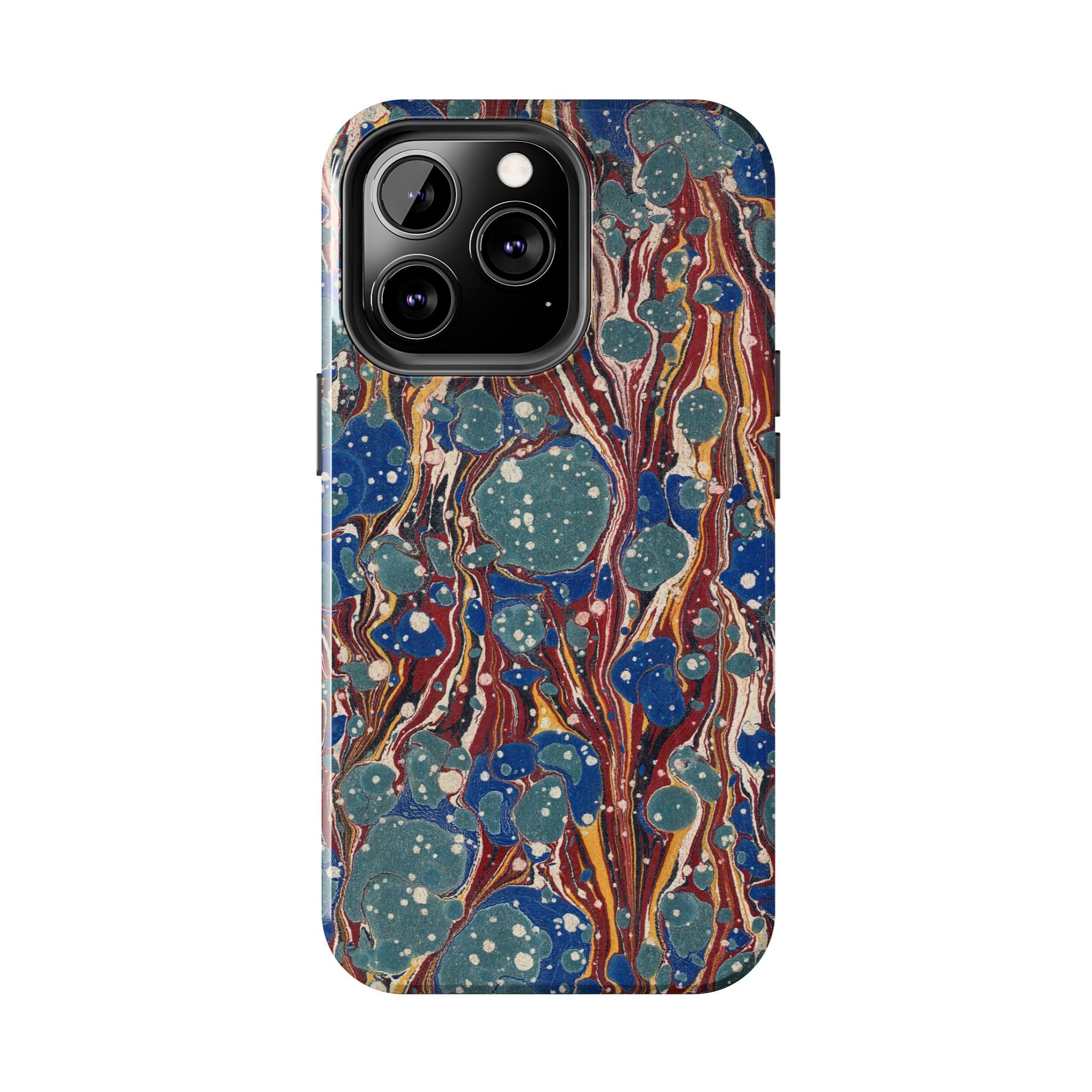 Marbled Phone Case - Dusty Blue & Rust - Image 38