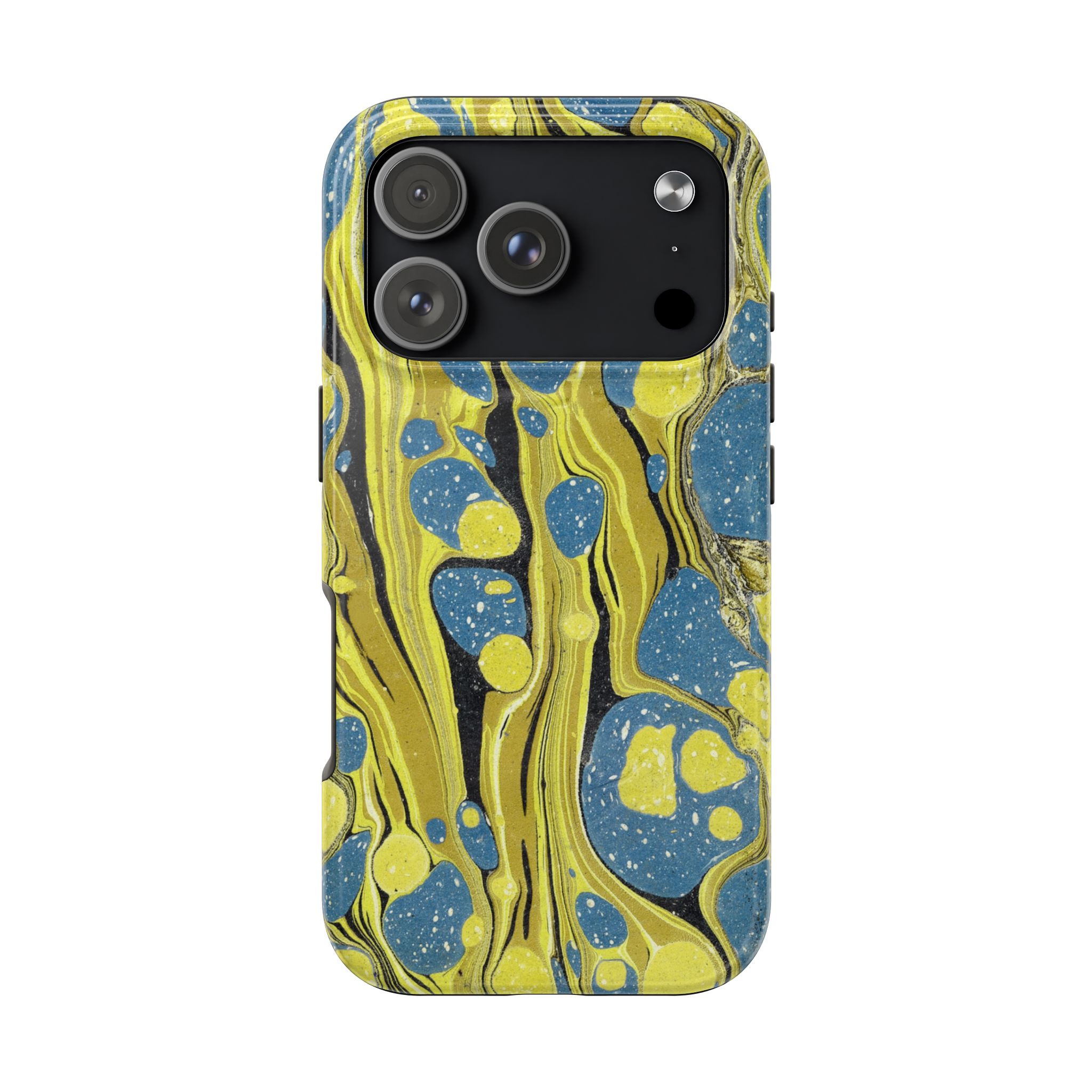 Marbled Phone Case - Citrine and Blue - Image 98