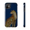 Leopard Phone Case - Navy