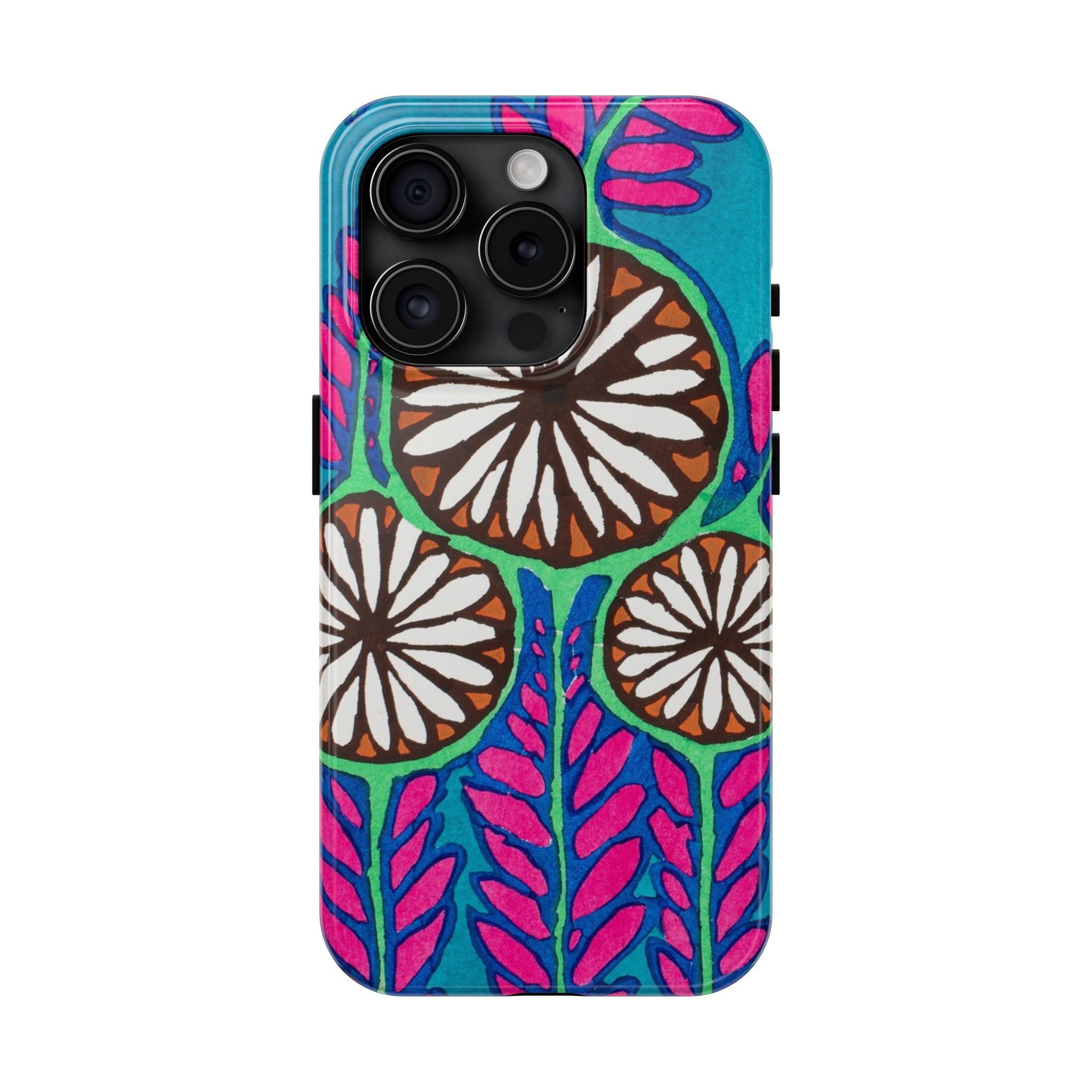 3 Abstract Flowers Phone Case - Image 57