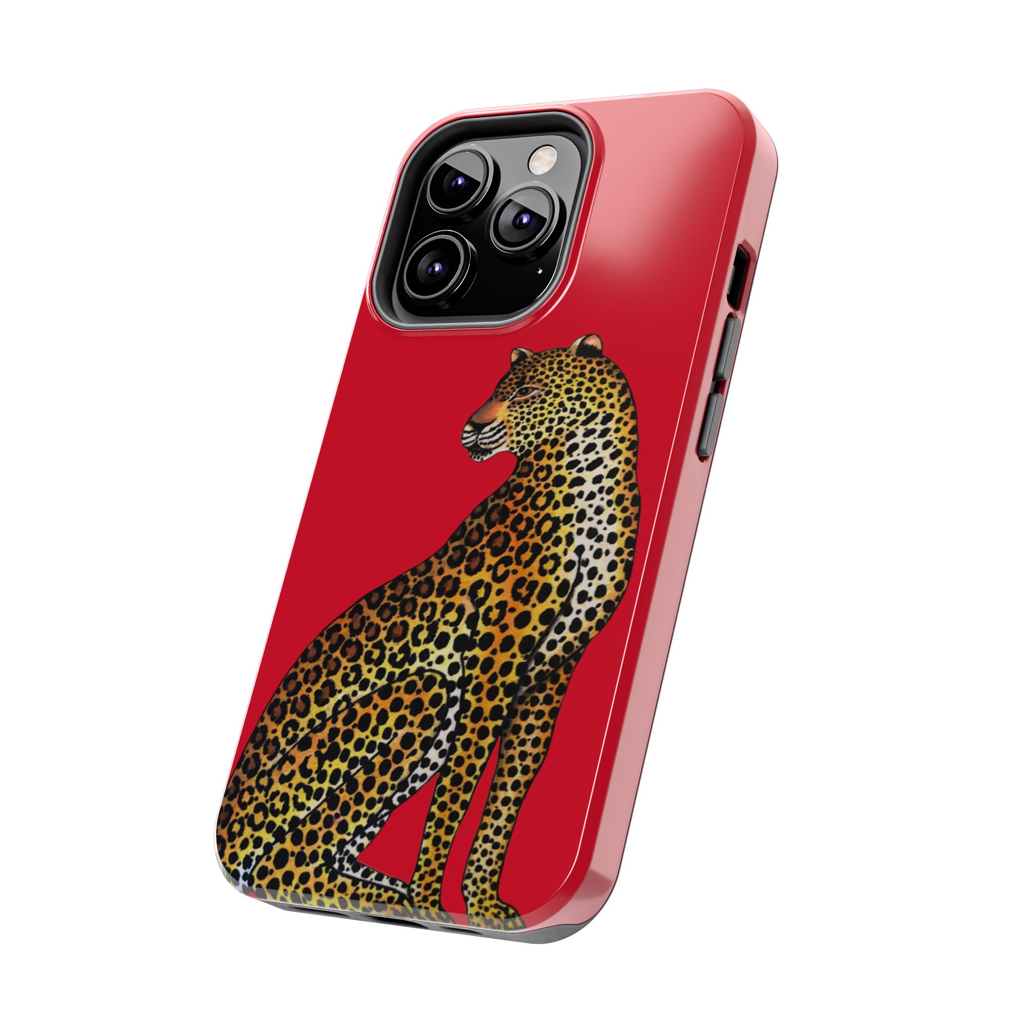 Leopard Phone Case - Red - Image 39