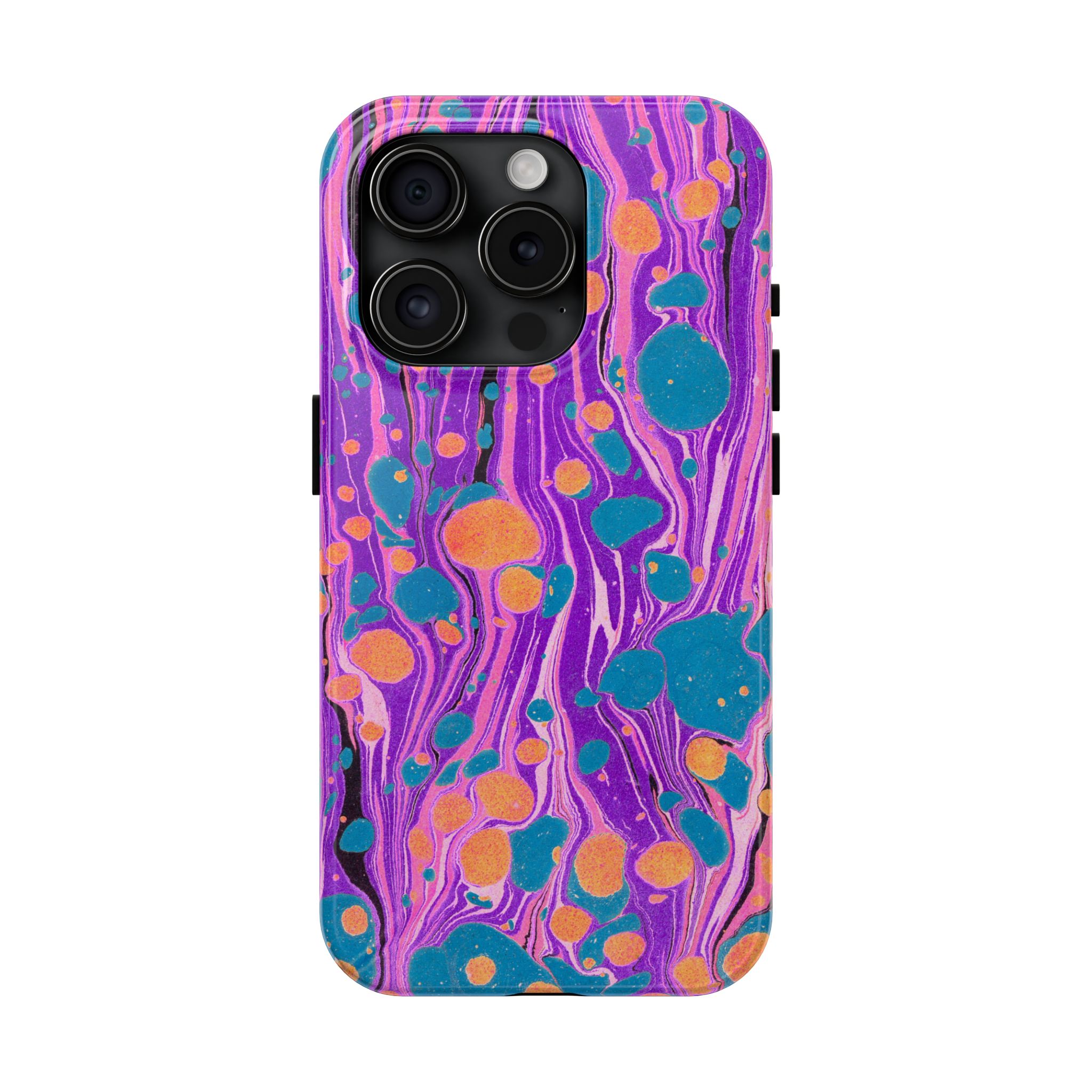 Marbled Phone Case - Purple, Orange & Blue - Image 57