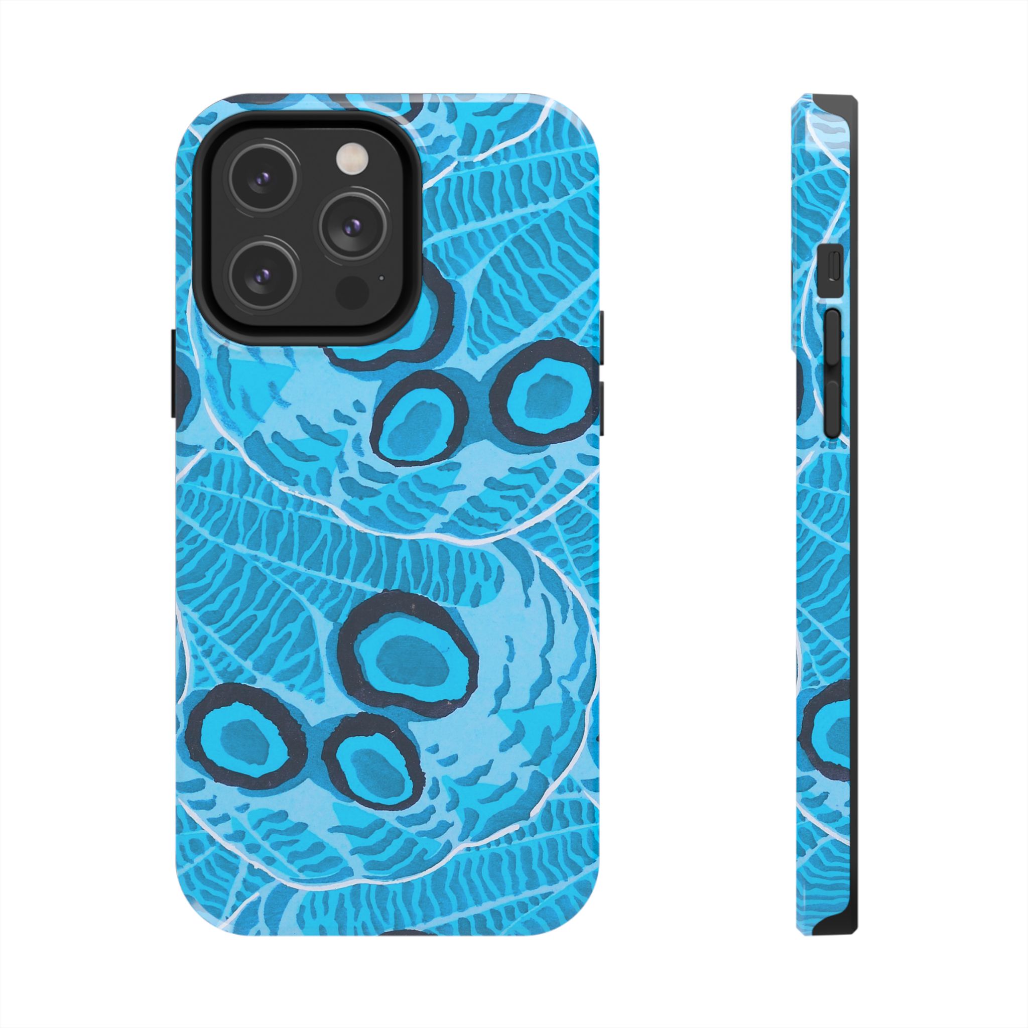 Abstract Spider Web Phone Case - Blue - Image 49