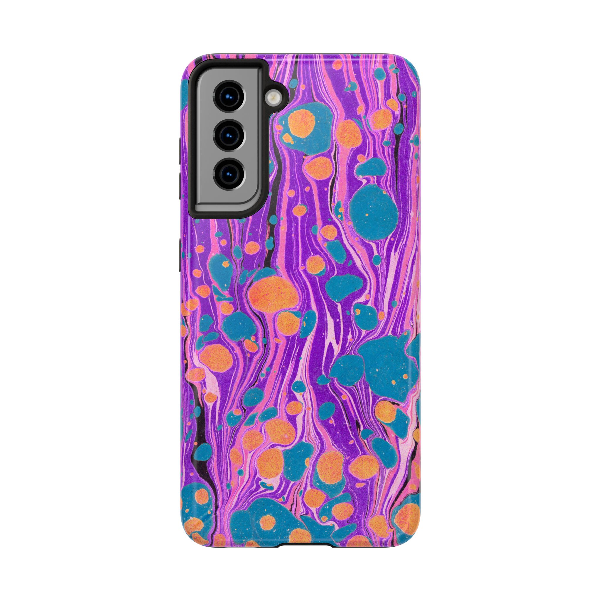 Marbled Phone Case - Purple, Orange & Blue - Image 93
