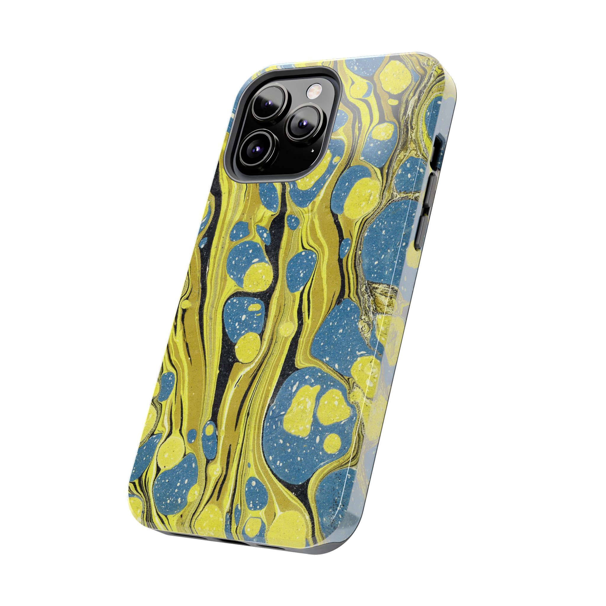 Marbled Phone Case - Citrine and Blue - Image 43